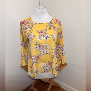 Papermoon 3/4 Sleeve Floral Blouse